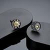 Brincos de Franja Sol, Lua e Estrelas para Homens, Acessórios Versáteis de Moda Retrô, Joias de Luxo Leve Tendência Hip-Hop Personalizadas de Alta Qualidade