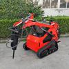 Montacargas Hidráulico 4x4 Puede Ser Controlado Remotamente Multifuncional Sobre Ruedas Oruga Bulldozer Mini Cargador Frontal de Ruedas