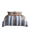 Juego de ropa de cama de cuatro piezas de algodón puro de alta calidad, alto número de hilos, engrosado, cepillado, 100% algodón, sábana, funda de edredón, funda de almohada, ropa de cama para todas las estaciones