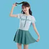 Traje de baño para niñas, Niños medianos y grandes, Una pieza para estudiantes de secundaria, Conservador 2025 Nuevo traje de baño para niñas, Parque acuático