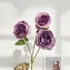 3 cabeças sonho Austin rosa casa hotel decoração arranjo de flores flor de simulação buquê de rosas flores artificiais falsas atacado