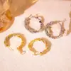 Pendientes Únicos de Círculo de Plata Rota, Modernos, Ligeros, de Lujo y de Gama Alta, Pendientes de Diseño Exclusivo al por Mayor
