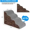 La Escalera para Mascotas Más Popular de Amazon para Perros para Subir y Bajar del Sofá Cama, Peldaños de Esponja, Pendiente, Escaleras para Gatos y Perros Pequeños