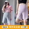 Shorts de Maternidad, Estilo Delgado de Verano, Shorts de Seguridad Talla Grande, Leggings Antiexposición, Soporte Abdominal de Modal, Pantalones para el Hogar, Chequeo de Maternidad y Dormir