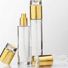 Venta al por mayor al contado de botellas de loción cosmética transparentes, se pueden fabricar botellas de crema, envases cosméticos, botellas de vidrio.