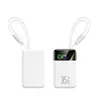 Adequado para Todas as Séries de Power Banks Móveis Apple e Android, Vem com Cabos Duplos para Carregar Laptops, Power Bank Compacto e Portátil