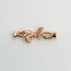 Paquete de oro de 14K micro incrustado circonita mariposa hebilla de perla accesorios de joyería diy hebilla de flor cadena para suéter hebilla de acabado de conexión