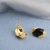 Pendientes de Tachuela Geométricos Rayados Únicos de Moda Diseño de Nicho Pendientes Versátiles Nueva Tendencia Pendientes Simples