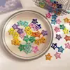 Pasador de Estrella de Dopamina Y2K Lindo para Niña Estrella de Cinco Puntas Pasador de Cabello Color Caramelo Ins Clip BB Clip para Flequillo