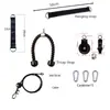 Set de Equipo de Entrenamiento para Brazos, Tríceps y Espalda, Mancuernas, Pesa Rusa, Barra, Polea, Cuerda, Hecho a Medida, DIY