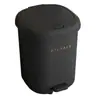 Cubo de basura con tapa para uso doméstico, modelo nuevo, gran capacidad, operado con pedal, para baño, cocina, dormitorio, sala de estar, con papelera de botón pulsador