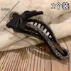 Presilha Garra Preguiçosa de Luxo Leve Presilha Garra com Strass para Mulheres Presilha de Cabelo de Alto Padrão para Cabelo Fino Parte de Trás da Cabeça Presilha para Coque Nova Presilha Bico de Pato Acessórios de Cabelo
