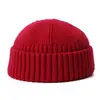 Gorra de punto de alta calidad tipo piel de melón gorra de guisante