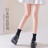 Calcetines de mujer de primavera y otoño, calcetines a media pantorrilla de algodón puro, transpirables y absorbentes del sudor, calcetines sin hueso para mujer de algodón puro, color sólido, medias casuales para combinar con todo.
