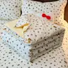 Estilo Novo de Verão 2026 Cobertor de Cama de Fio Bouclé Colcha de Verão Colcha Refrescante de Verão Colcha de Ar Condicionado Conjunto de Quatro Peças - Uva Verde