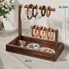 Suporte de Exibição para Pulseiras, Caixa de Armazenamento para Colares e Pulseiras, Rack de Exibição de Acessórios, Suporte de Mesa para Pulseiras e Relógios de Cristal
