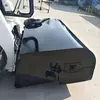 Retroescavadeira compacta com varredora fechada, Retroescavadeira com acessório de fresagem adicional para superfície de estrada de asfalto e concreto, Varredora de cascalho