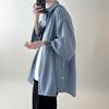 Camisa de Manga Corta de Secado Rápido de Seda de Hielo para Hombre Verano Marca de Moda de Alta Gama Estilo Perezoso con Botonadura Fresca Chaqueta Combinable