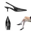 Comercio Electrónico Transfronterizo Moda Tallas Grandes Zapatos de Tacón Alto para Mujer 2026 Punta Fina Tacón de Aguja Sandalias con Correa Trasera Zapatos Franceses Simples para Mujer