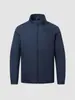 Jaqueta de negócios nova de outono, cor sólida, gola alta, uniforme para trabalho em equipe masculino, com logo impresso e bordado
