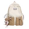 Combinación de Colores Mochila Escolar para Estudiantes Viaje Gran Capacidad Linda Sencilla Casual Estudiante de Preparatoria Bolsa para Laptop