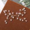 Rama de flor de cristal de simulación antigua rama bilateral diy tejida a mano con cuentas horquilla accesorios para el cabello material para aretes al por mayor