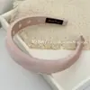 Faixa de Cabeça de Cetim com Bolinhas Estilo Coreano, Larga, com Toque de Luxo, Faixa de Esponja para Altura no Cabelo, Acessório de Cabelo Estiloso para Sair