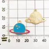 1 Dijes de Astronauta Estrella Luna Esmaltados de Aleación para Joyería DIY para Collar, Pulsera, Aretes
