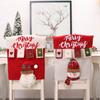 Decorações de Natal cor de desenho animado boneca tridimensional capa de cadeira alce capa de cadeira de mesa adereços de vestido de cozinha atacado