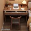 Escritorio de madera maciza de estilo chino para el hogar, dormitorio con cajón, escritorio de computadora de oficina multifuncional grueso, escritorio de escritura para estudiantes, muebles