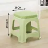 Banqueta de Plástico para Uso Doméstico na Sala de Estar, Espessada para Adultos, Banqueta Econômica para Mesa de Jantar, Cadeira de Borracha, Fabricante Banqueta Alta, Design Simples e Criativo
