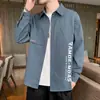Camisa, top de primavera, camisa de marca de moda, ropa de moda negra de manga larga para hombre, elegante casual coreano para primavera y otoño 2026 ropa para hombre