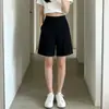 Shorts de algodón Tencel de cintura alta estilo coreano hechos a medida para mujer, nuevo estilo verano 2026, holgados y adelgazantes, ropa urbana