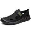 Zapatos deportivos de malla transpirable, zapatos casuales de cuero suave para hombre, sandalias juveniles, zapatos de moda, sandalias cómodas antideslizantes