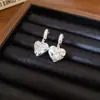 Pendientes de Resina con Estrella Incrustada de Diamante y Aguja de Plata en Forma de C Pendientes Dulces y Exquisitos Estilo Ins Japonés y Coreano Pendientes de Nicho de Alta Gama Venta al por Mayor