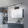 Luz LED frontal de espejo negro, luz de mueble de espejo, aplique de pared a prueba de humedad y antivaho para baño, luz de estilo nórdico, luminaria para espejo de maquillaje