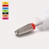 Broca de Acero de Tungsteno para Uñas Transfronteriza para Pretratamiento, Eliminación de Piel Muerta, Eliminación Rápida de Uñas, Broca de Eliminación de Uñas Bidireccional con Dientes Cruzados