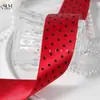 Cinta de poliéster con puntos, cinta de lunares brillantes de una sola cara, accesorios para el cabello DIY para niños, material para moños, caja de regalo, bolsa para envolver ramos