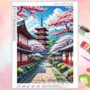 Ventas Directas de Fábrica 5D Pegatinas Serie Paisaje Personaje Estilo Japonés Set Pintura Diamante Diamante Cuadrado Redondo Completo Bordado Diamante Hecho a Mano