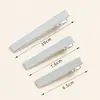 Pinzas de Pato Hechas de Metal Galvanizado, Pinzas Cuadradas para Accesorios de Cabello Hechos a Mano DIY, Accesorios de Pinza de Pato Cuadrada