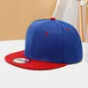 Chapéu Popular de Aba Reta Transfronteiriço com Logotipo Personalizado, Chapéu Color Block Tendência Hip-Hop Personalizado para Homens e Mulheres, Chapéu de Moda de Rua para Street Dance