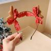 Pinza para el pelo de estrella roja de Año Nuevo y Navidad, pinza lateral de bola de pelo para flequillo, accesorios para el pelo para vestirse