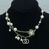 Collar Estilo Chanel Colgante Doble C de Letra Lazo Botella de Perfume Estrella Collar Nuevo Estilo Chanel para Mujer