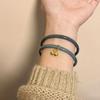 Pulsera Simple Dorada de Cascabeles Dobles Verano Pulsera Antigua Hanfu con Punto Escénico Más Vendida Regalo para Novia Venta al por Mayor