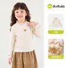 69.9 por Cualquier 3 Artículos Camiseta de Manga Larga para Niños Dudu Camiseta Básica de Otoño para Niños Ropa Infantil de Moda para Niñas