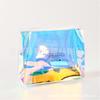 Bolsa con cremallera de PVC láser personalizada de fábrica, bolsa de cosméticos colorida, bolsa tridimensional para artículos de tocador, bolsa de aseo