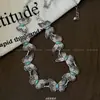 Estilo Bohemio Étnico Cadena de Cintura de Mariposa Turquesa Diseño de Nicho para Mujer Cinturón Decorativo de Gama Alta con Falda