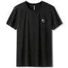 Camiseta de Hielo Delicado para Hombre Verano Fina de Manga Corta para Hombre Camiseta de Seda de Hielo de Secado Rápido de Media Manga Top Casual para Hombre 98
