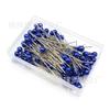 21-Agujas Perladas de Colores, Agujas de Cabeza Redonda de Colores, Pines de Posicionamiento, Agujas de Acero Inoxidable para Coser a Mano, 100 Piezas, Venta al por Mayor por Fabricante