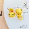 Accesorios chapados en oro de cobre de 24k anillo de cadena extendida cadena larga cuentas de conejo pez dorado cuerda de cuentas trenzada hecha a mano para bricolaje
